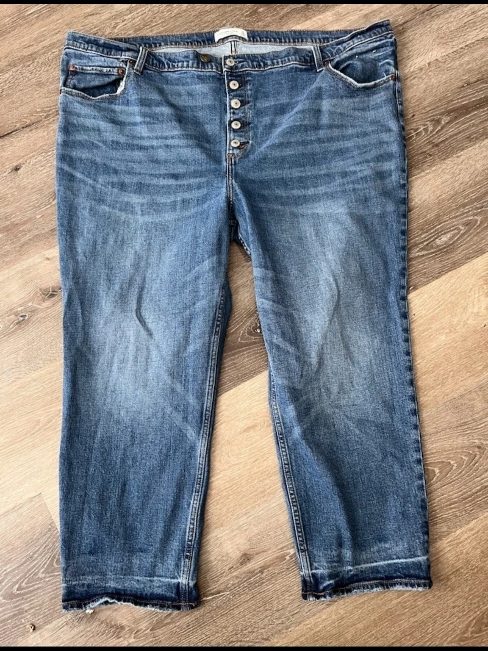 Abercrombie & Fitch Womens Denim Ankle Straight Ultra High Rise Size 37/24R
